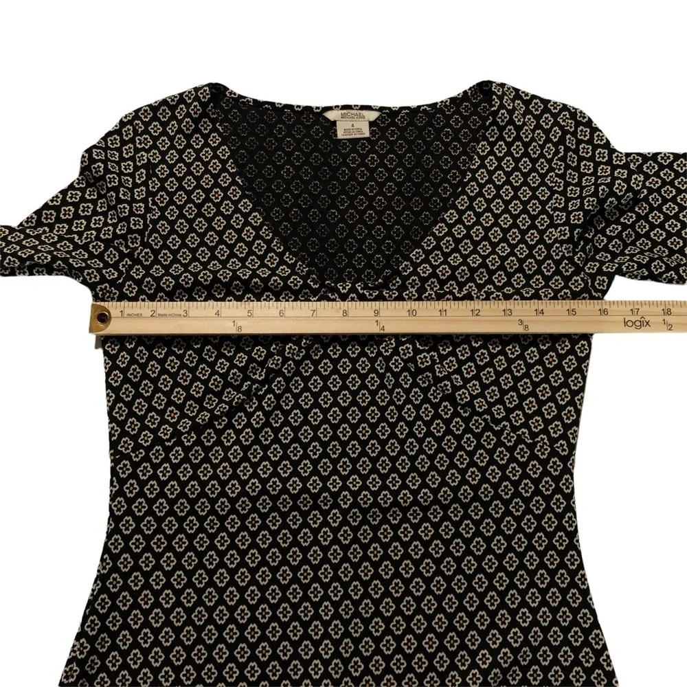 MICHAEL Michael Kors Daisy‎ Print 3/4 Sleeve Dress Size 4